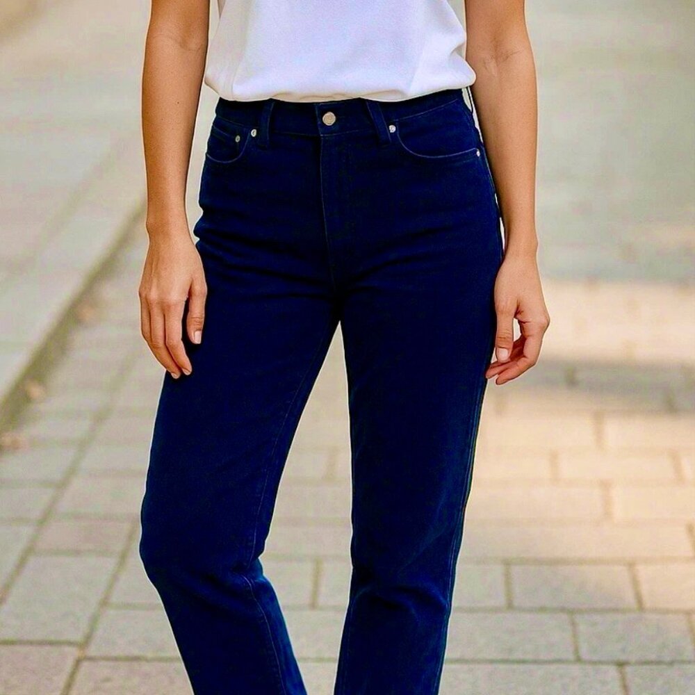 SOLD - Talbots Corduroy Jeans, Navy Blue, High Rise, sz 8 - Mint Condition